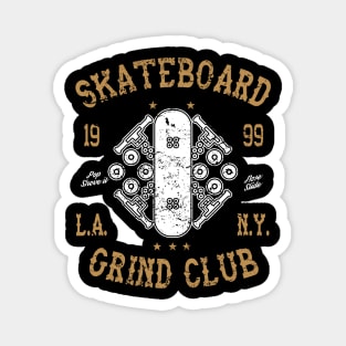 Skateboard Grind Club Magnet