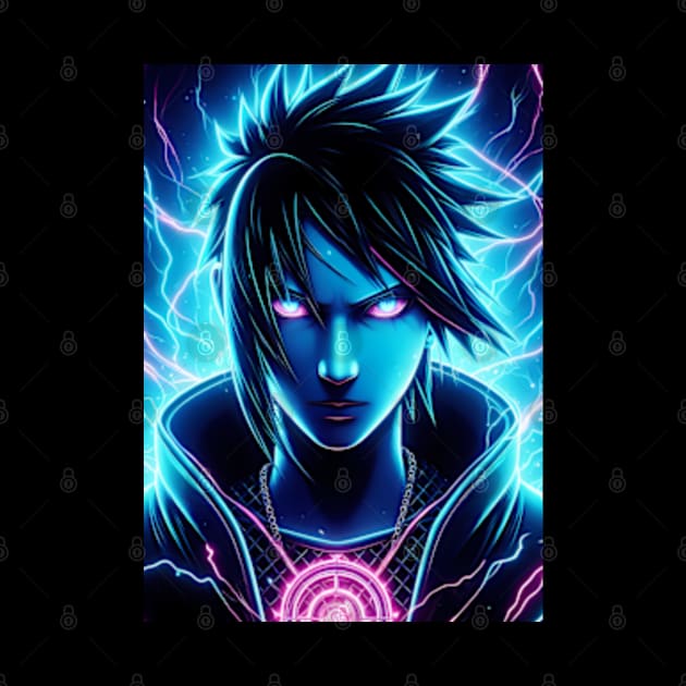 Sasuke uchiha neon by San Creative