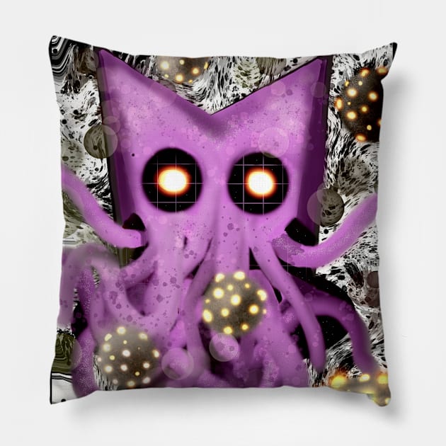 schizosquid Pillow by Rodney Pointer