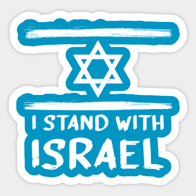 I stand with Israel - I Stand With Israel - Sticker | TeePublic