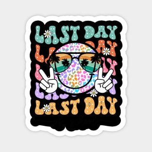 Happy Last Day Of School, Retro Teacher, Class Dismissed Rock The Test, Staar Day Magnet