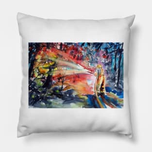 Forest fire Pillow