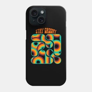 Stay groovy retro colour Phone Case