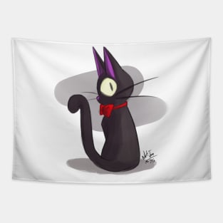 Black Cat Cute Tapestry