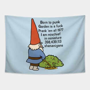 Born to Punk Garden Gnome Tapestry