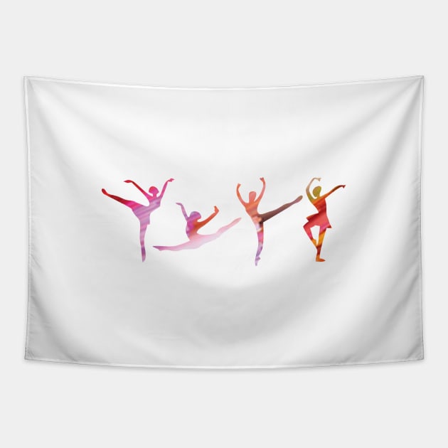 Ballerina design Tapestry by cusptees