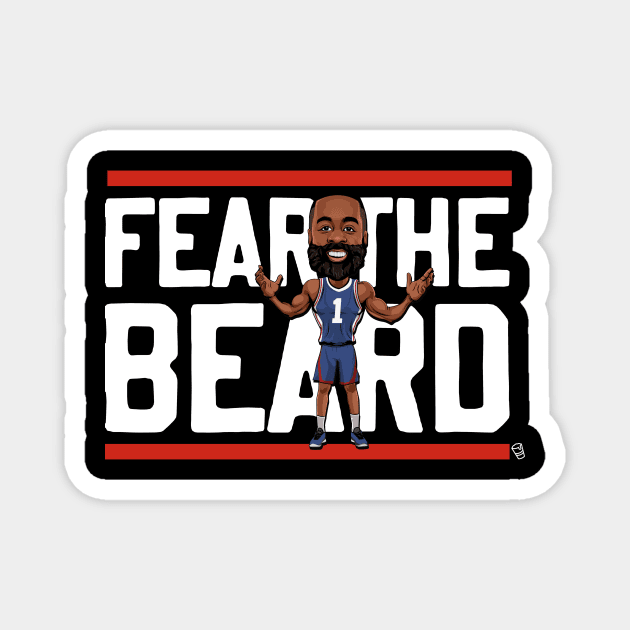 Fear The Beard Magnet by Philly Drinkers