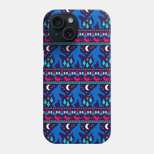 Blue Bigfoot Phone Case by Tamara Lance