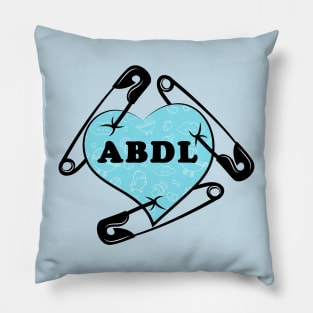 ABDL (adult baby diaper lover) Safety Pin / Diaper Pin Heart Design Pillow