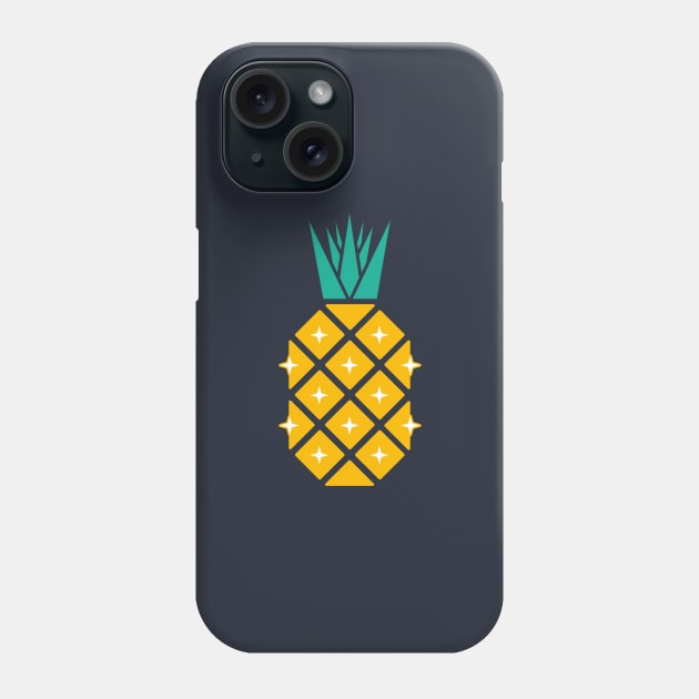 Disco Pineapple in Midnight Blue by Suzie London Phone Case by SuzieLondon