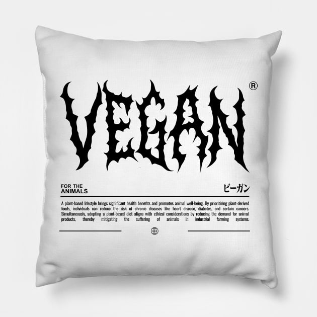 Edgy Vegan Pillow by PauEnserius