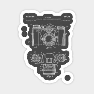 Camera Patent - Photographer Art - Antique Magnet