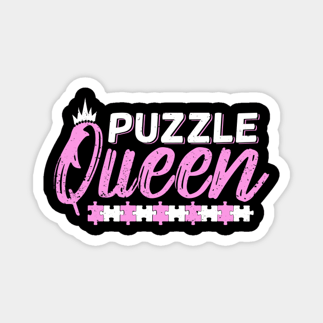 Puzzle Queen Girl Gift Magnet by Dolde08