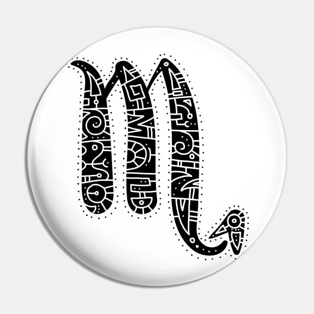 Scorpio Symbol Pin by OsFrontis