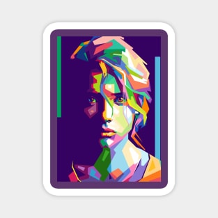 GIRL POP ART Magnet