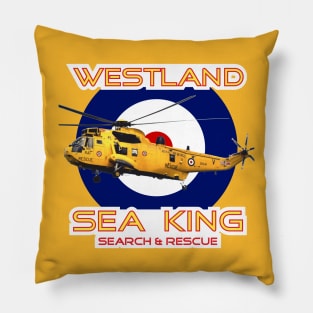 Westland Sea King Search and rescue helicopter in RAF roundel, Pillow