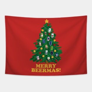 Merry Beermas for beer lovers V2 Tapestry