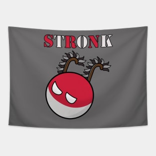 Polandball - Poland Stronk with Hussar Wings Tapestry