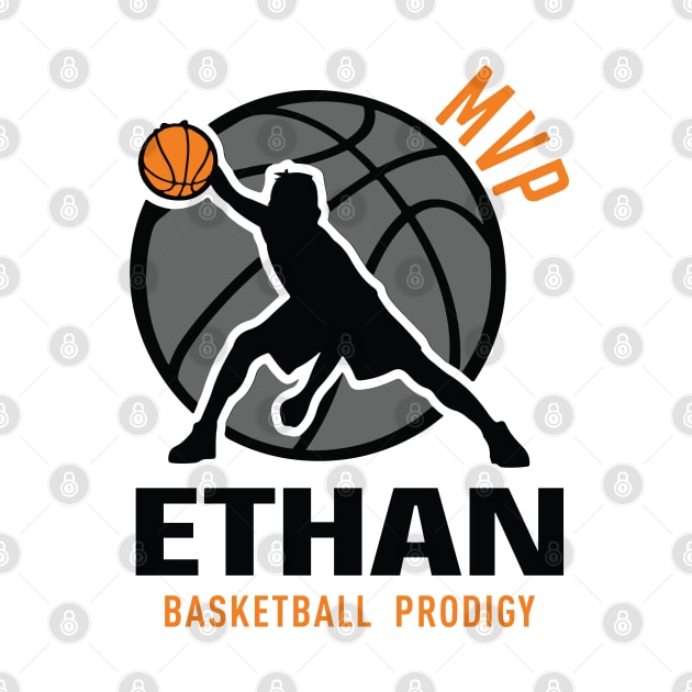 Ethan MVP Custom Player Basketball Prodigy Your Name by Baseball Your Name