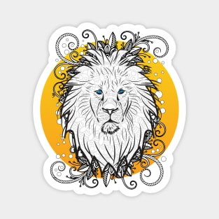 Be a Lion, Be Brave - Mandala Lion Magnet