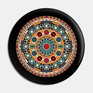 Mandala. Abstract circle vector geometric ornament Pin