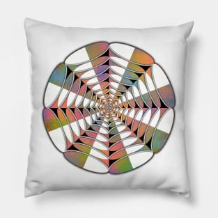 Radio Wave Mandala - Intricate Digital Illustration, Colorful Vibrant and Eye-catching Design, Perfect gift idea for printing on shirts, wall art, home decor, stationary, phone cases and more. Pillow