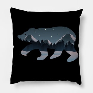 Mountains Bear Pillow