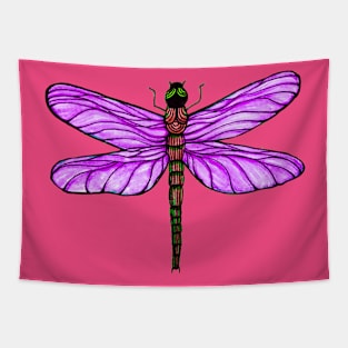 Magical Purple Dragonfly Tapestry