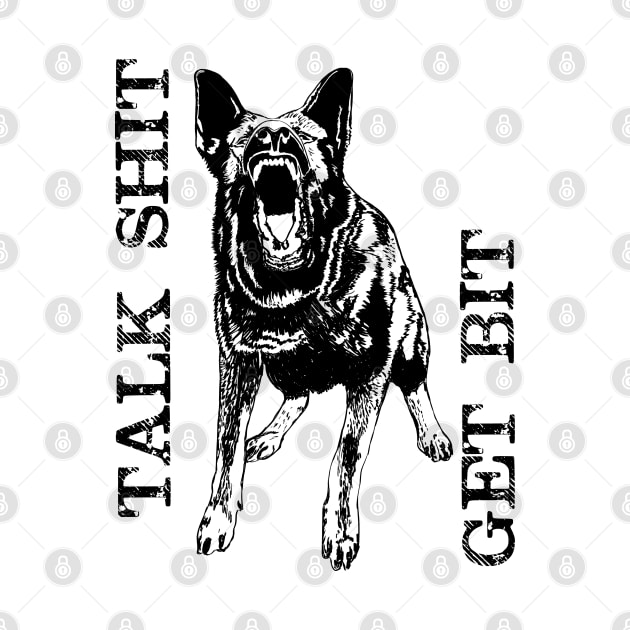 Get Bit - German Shepherd Dog - GSD by Nartissima