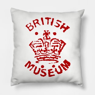 Library Stamp Special Collections British Museum 1920s Pillow