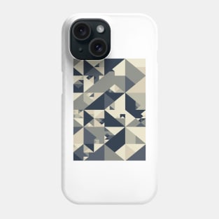 Blue and Grey Bauhaus Phone Case