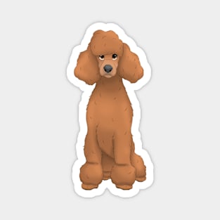 Red Standard Poodle Dog Magnet