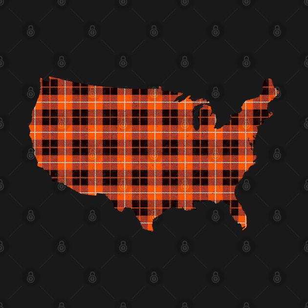 buffalo plaid USA FLAG by benyamine