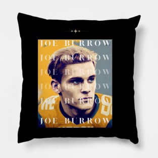joe burrow cute graphic design Pillow