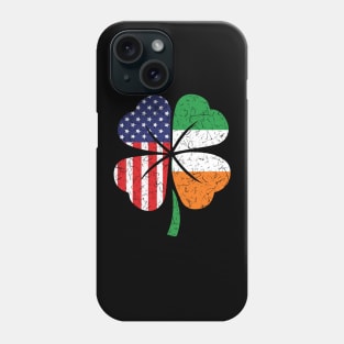 Irish American Flag St Patricks Day Beer Tee Gift Shamrock Phone Case