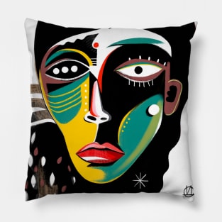 Abstract faces Pillow