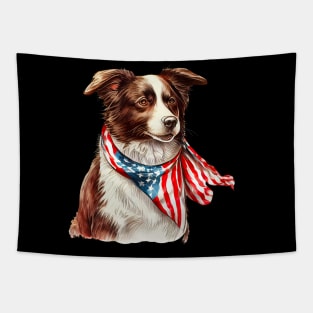 Independence Day Dog Tapestry