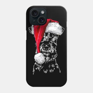 Santa Irish Terrier Christmas dog mom Phone Case