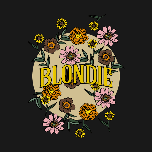 Blondie Name Personalized Flower Retro Floral 80s 90s Name Style by Ancientdistant