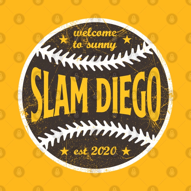 Slam Diego, Retro Ball - Yellow by KFig21