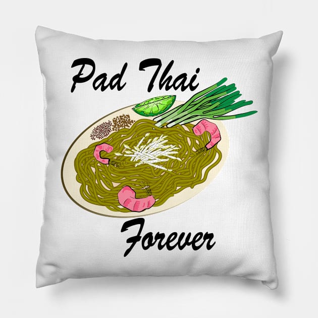 Pad Thai Forever Pillow by SubtleSplit