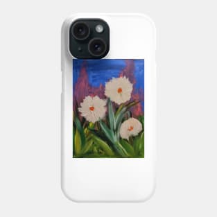 Some white carnation growing wild . Phone Case