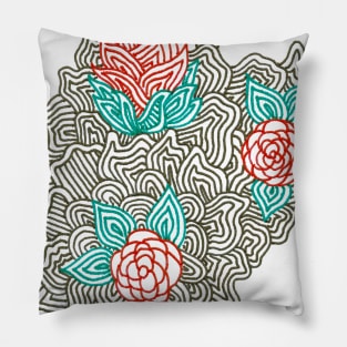 Flowers on White Pillow