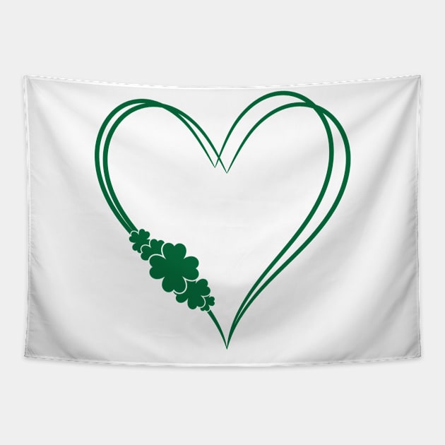 Shamrock Heart Tapestry by Rowdy Designs