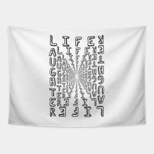 Pencil font, Life and Laughter Tapestry