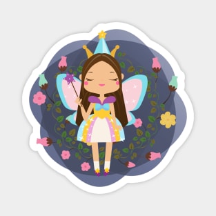 Fairy among the flowers Magnet