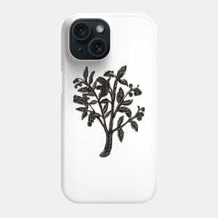 Vintage Inspired Linocut 11 Phone Case