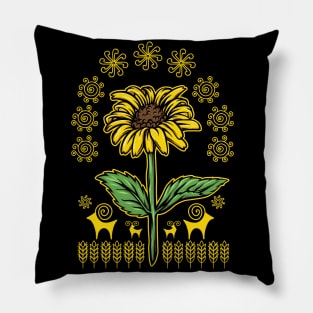 Ukrainian Ethnic-SUNFLOWER Pillow