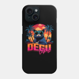 Retro Wave Degu Miami Phone Case