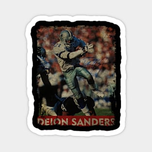 TEXTURE ART- Deion Sanders - RETRO STYLE 5 Magnet